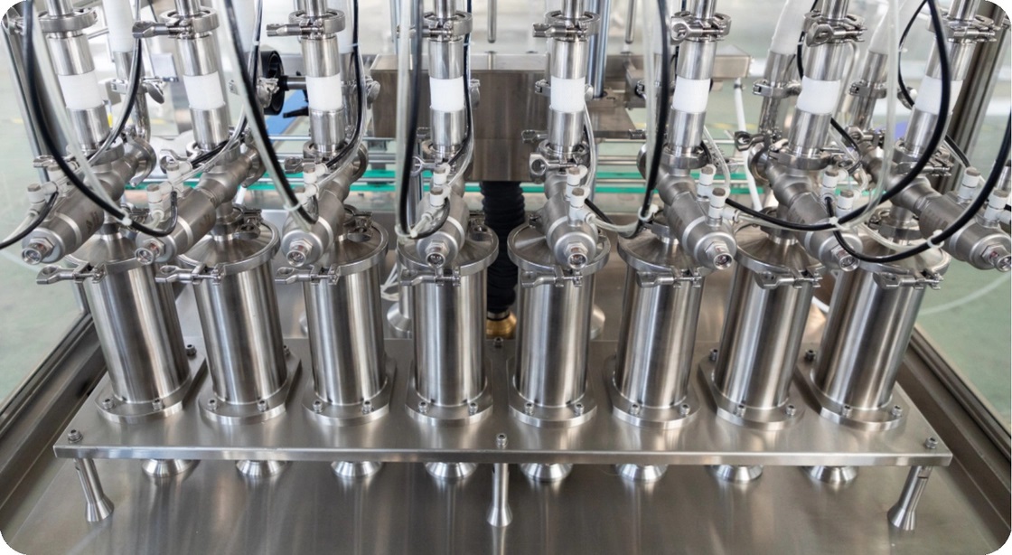 Máy chiết rót thuốc trừ sâu 50 Bpm 50-1000mL 8 vòi phun Máy đóng gói 1